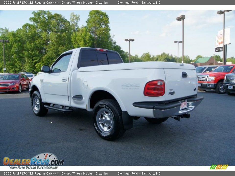 2000 Ford F150 XLT Regular Cab 4x4 Oxford White / Medium Graphite Photo #34