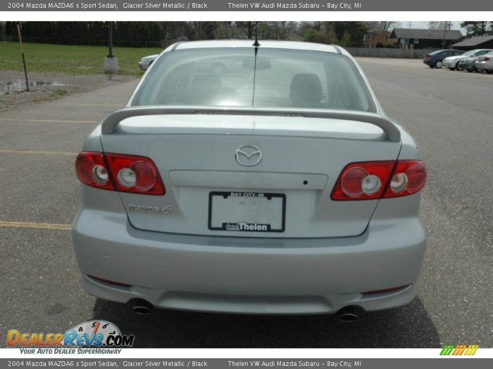 2004 Mazda MAZDA6 s Sport Sedan Glacier Silver Metallic / Black Photo #5