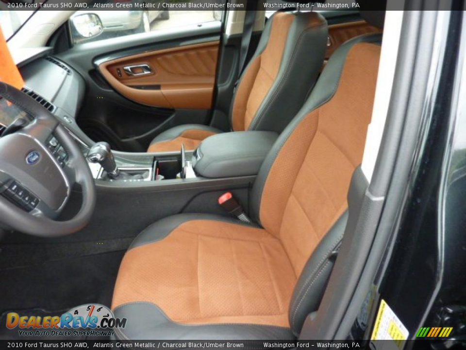 2010 Ford Taurus SHO AWD Atlantis Green Metallic / Charcoal Black/Umber Brown Photo #7
