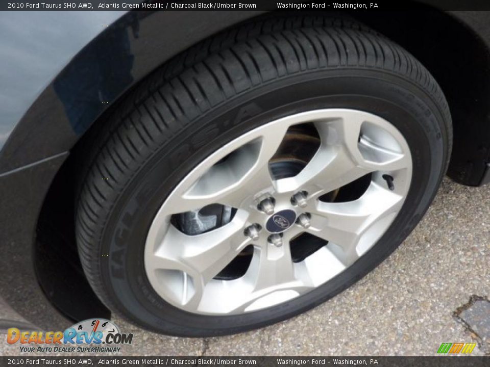 2010 Ford Taurus SHO AWD Atlantis Green Metallic / Charcoal Black/Umber Brown Photo #12