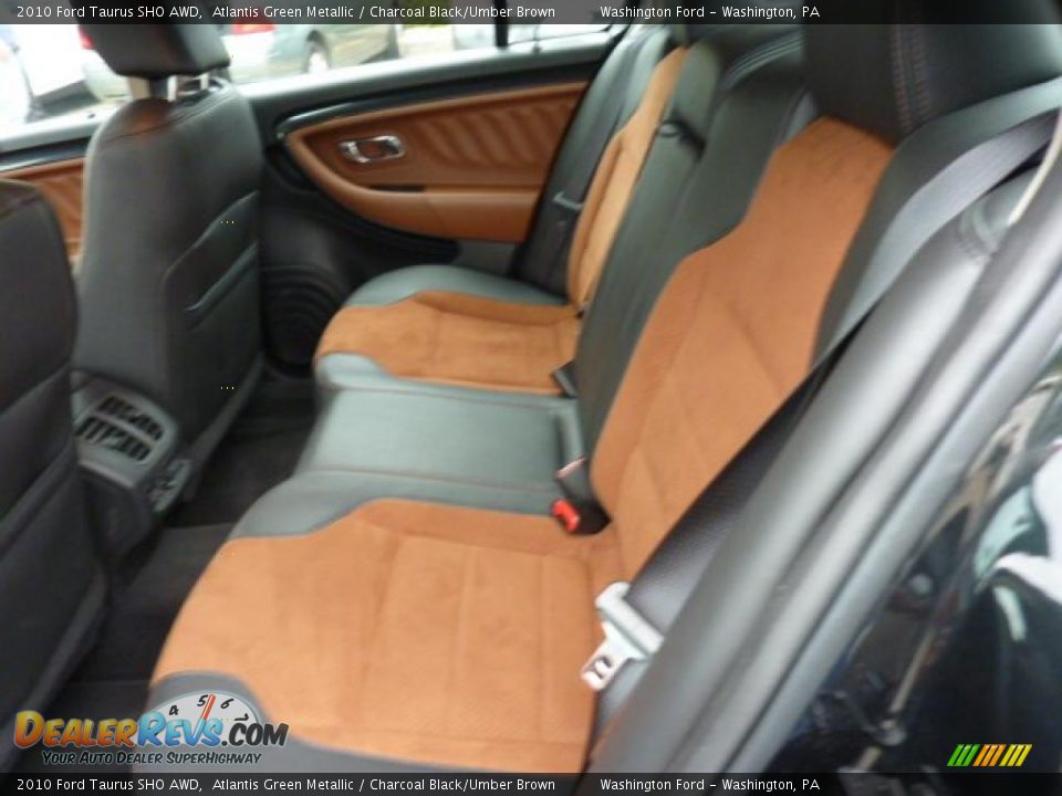 2010 Ford Taurus SHO AWD Atlantis Green Metallic / Charcoal Black/Umber Brown Photo #13