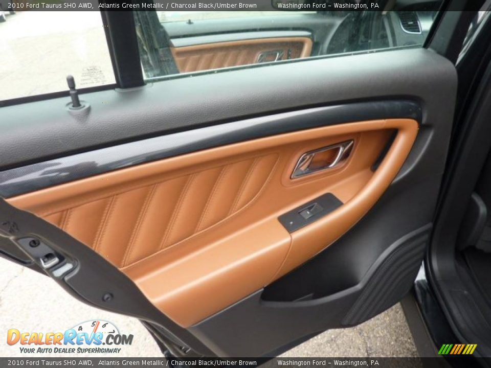 2010 Ford Taurus SHO AWD Atlantis Green Metallic / Charcoal Black/Umber Brown Photo #15