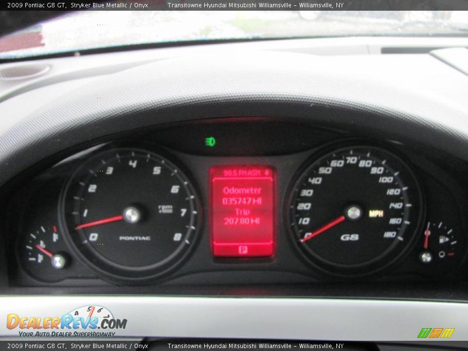 2009 Pontiac G8 GT Gauges Photo #10