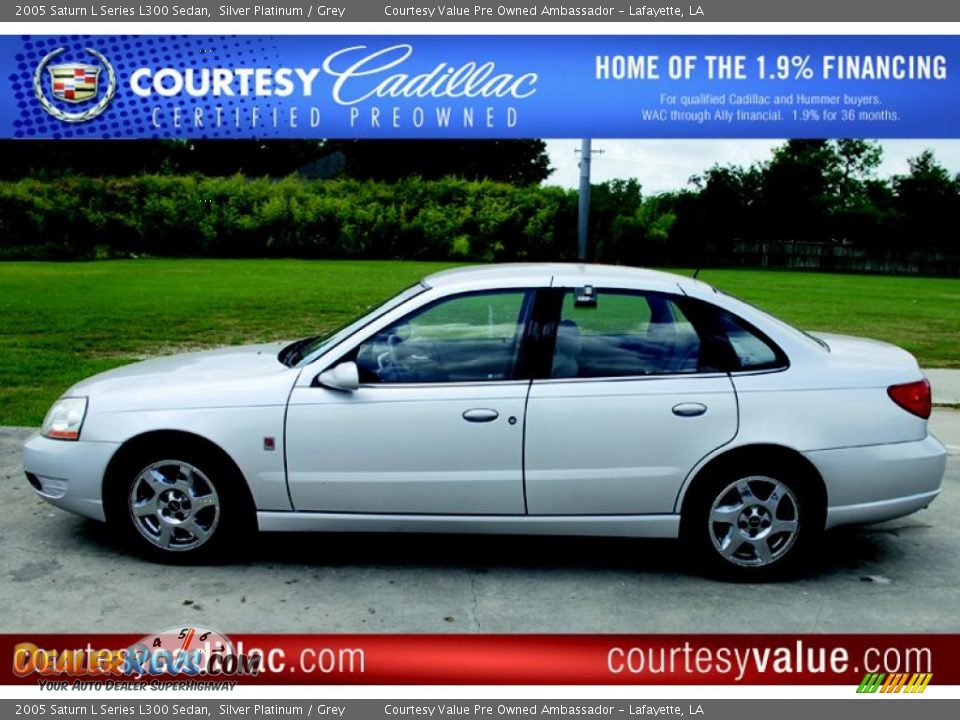 2005 Saturn L Series L300 Sedan Silver Platinum / Grey Photo #1