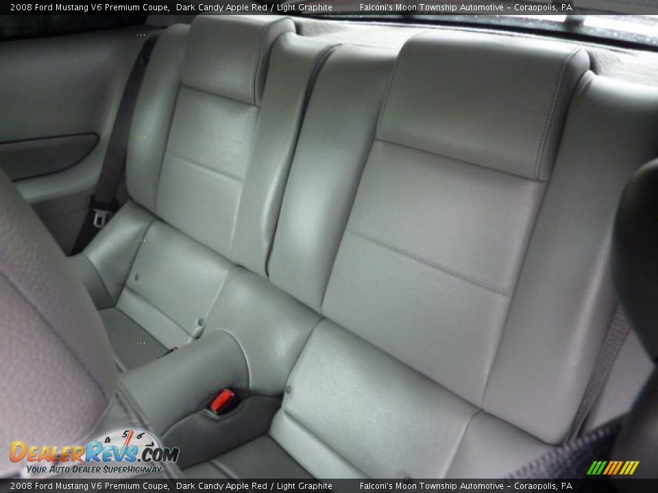 2008 Ford Mustang V6 Premium Coupe Dark Candy Apple Red / Light Graphite Photo #10