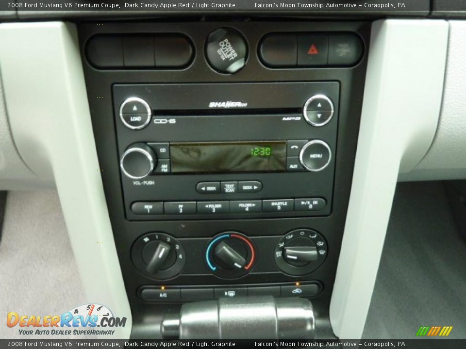2008 Ford Mustang V6 Premium Coupe Dark Candy Apple Red / Light Graphite Photo #13