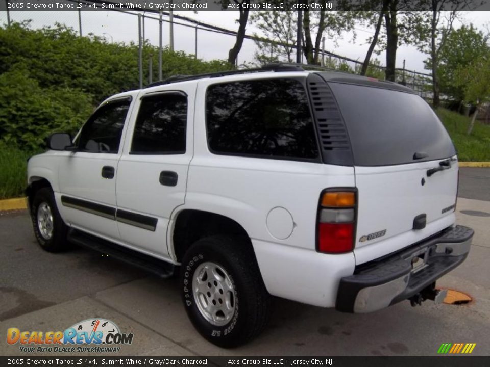 2005 Chevrolet Tahoe LS 4x4 Summit White / Gray/Dark Charcoal Photo #5