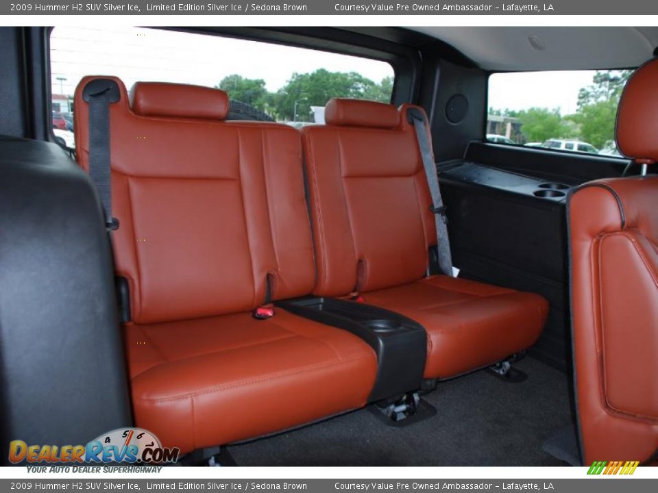 Sedona Brown Interior - 2009 Hummer H2 SUV Silver Ice Photo #10