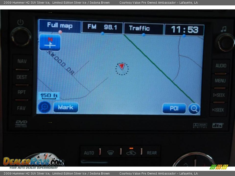 Navigation of 2009 Hummer H2 SUV Silver Ice Photo #26