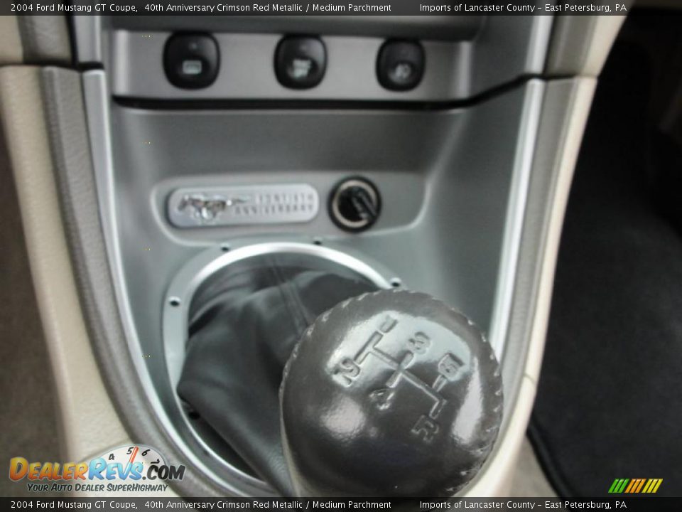 2004 Ford Mustang GT Coupe 40th Anniversary Crimson Red Metallic / Medium Parchment Photo #9