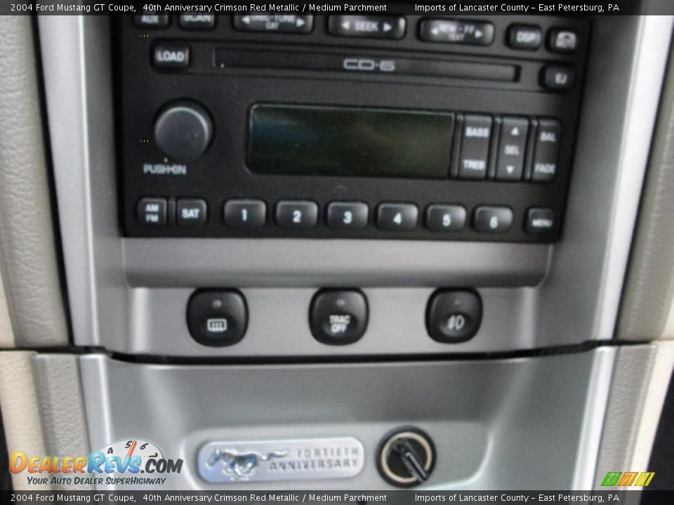 2004 Ford Mustang GT Coupe 40th Anniversary Crimson Red Metallic / Medium Parchment Photo #12