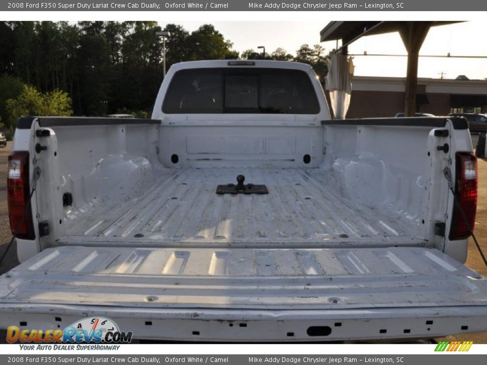 2008 Ford F350 Super Duty Lariat Crew Cab Dually Oxford White / Camel Photo #8