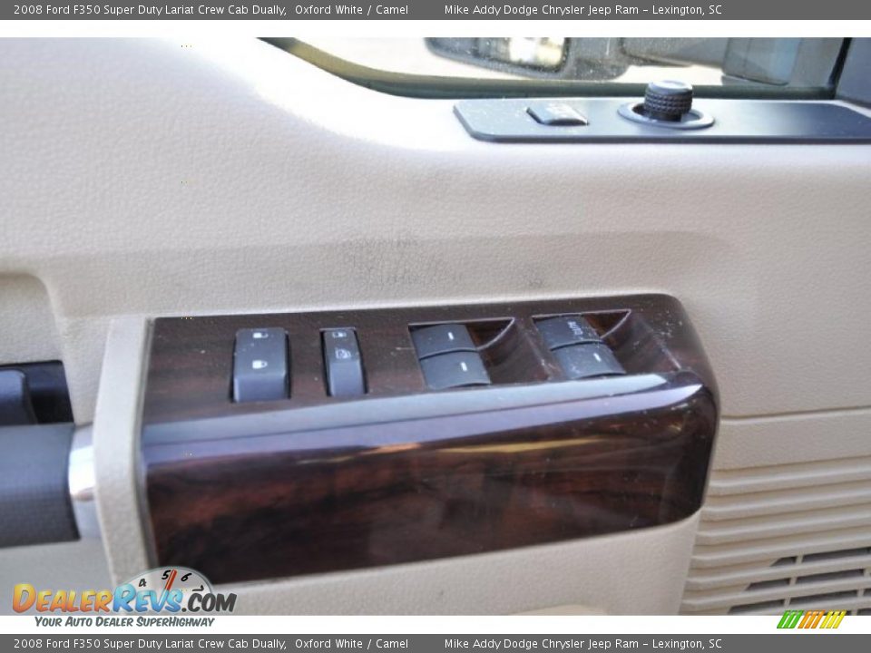 2008 Ford F350 Super Duty Lariat Crew Cab Dually Oxford White / Camel Photo #9