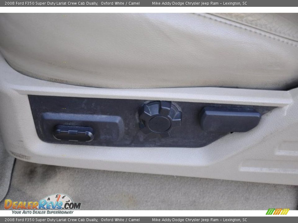2008 Ford F350 Super Duty Lariat Crew Cab Dually Oxford White / Camel Photo #10