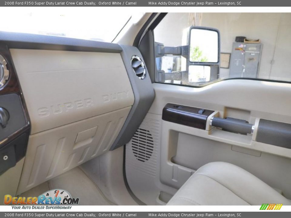 2008 Ford F350 Super Duty Lariat Crew Cab Dually Oxford White / Camel Photo #15