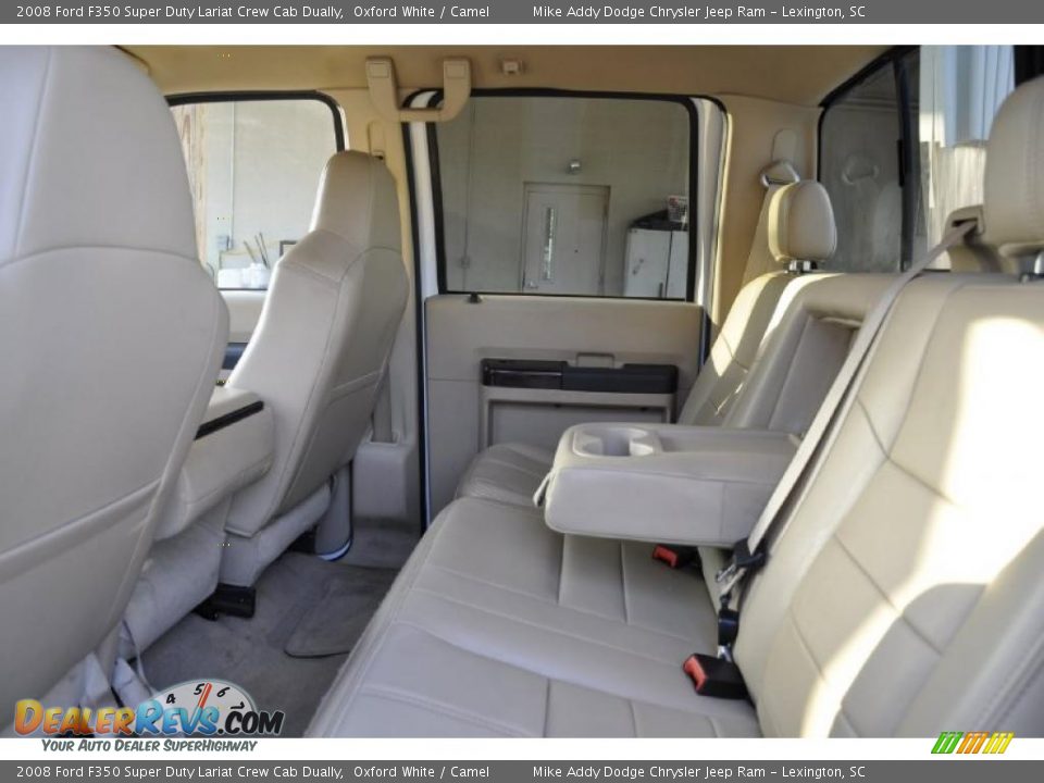 Camel Interior - 2008 Ford F350 Super Duty Lariat Crew Cab Dually Photo #16