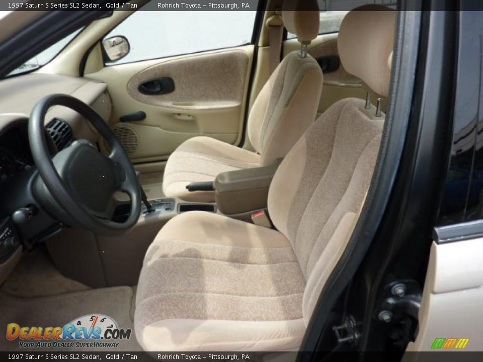 1997 Saturn S Series SL2 Sedan Gold / Tan Photo #7