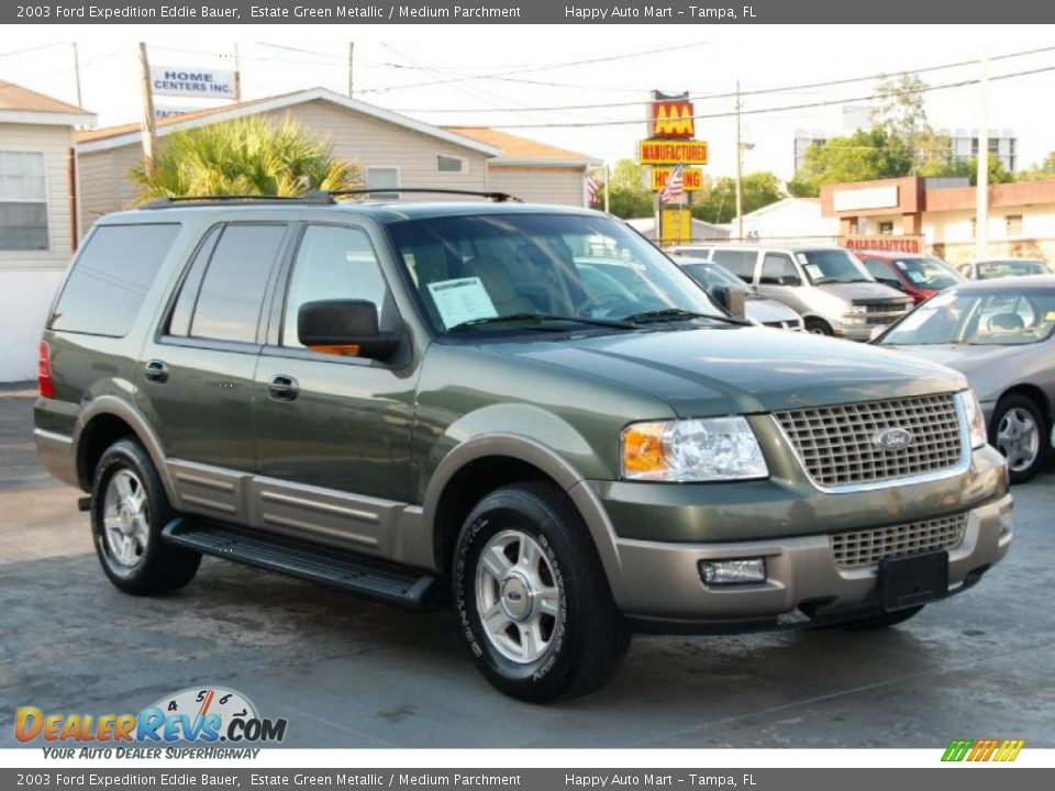 2003 Ford Expedition Eddie Bauer Estate Green Metallic / Medium Parchment Photo #1