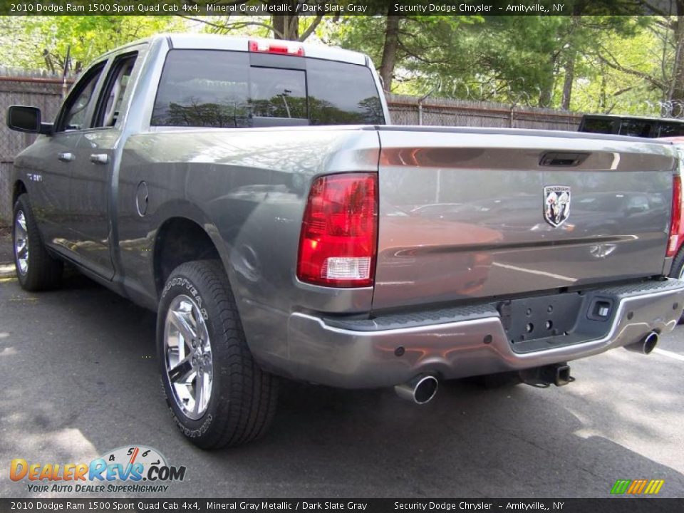2010 Dodge Ram 1500 Sport Quad Cab 4x4 Mineral Gray Metallic / Dark Slate Gray Photo #2
