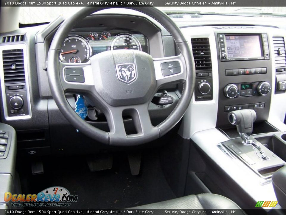 2010 Dodge Ram 1500 Sport Quad Cab 4x4 Mineral Gray Metallic / Dark Slate Gray Photo #7