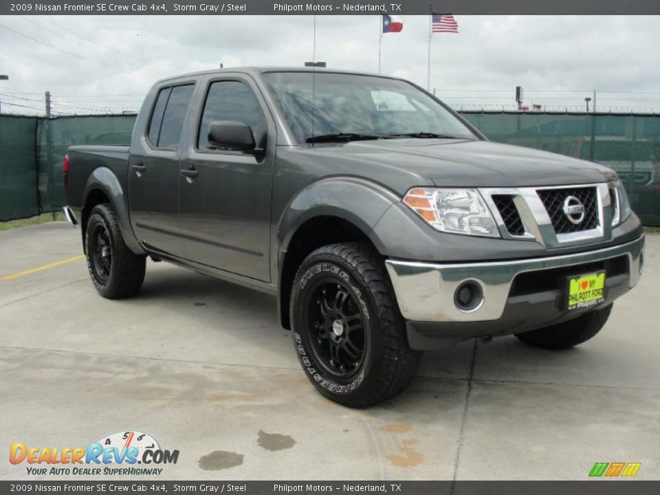 2009 Nissan Frontier SE Crew Cab 4x4 Storm Gray / Steel Photo #1