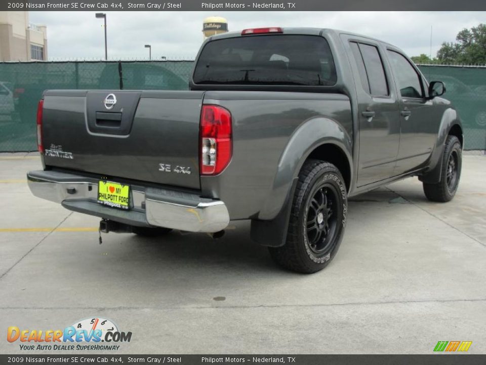 2009 Nissan Frontier SE Crew Cab 4x4 Storm Gray / Steel Photo #3