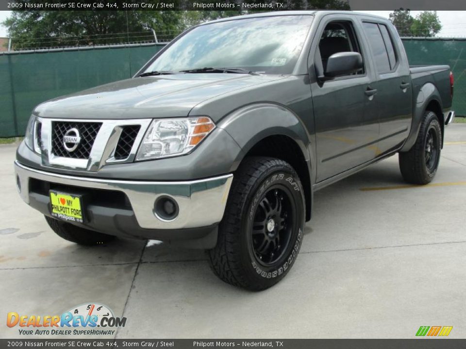 2009 Nissan Frontier SE Crew Cab 4x4 Storm Gray / Steel Photo #7