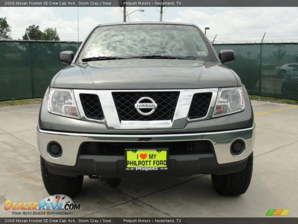2009 Nissan Frontier SE Crew Cab 4x4 Storm Gray / Steel Photo #8