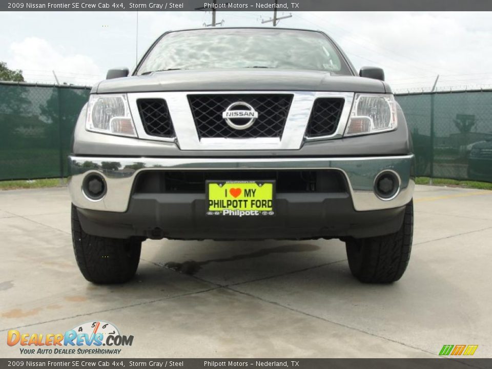 2009 Nissan Frontier SE Crew Cab 4x4 Storm Gray / Steel Photo #9