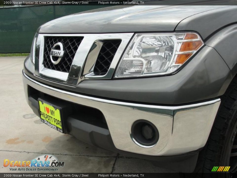 2009 Nissan Frontier SE Crew Cab 4x4 Storm Gray / Steel Photo #13