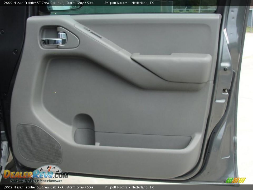 2009 Nissan Frontier SE Crew Cab 4x4 Storm Gray / Steel Photo #28
