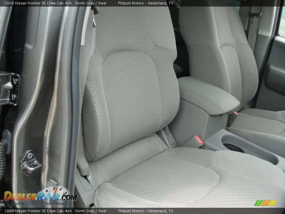 2009 Nissan Frontier SE Crew Cab 4x4 Storm Gray / Steel Photo #30