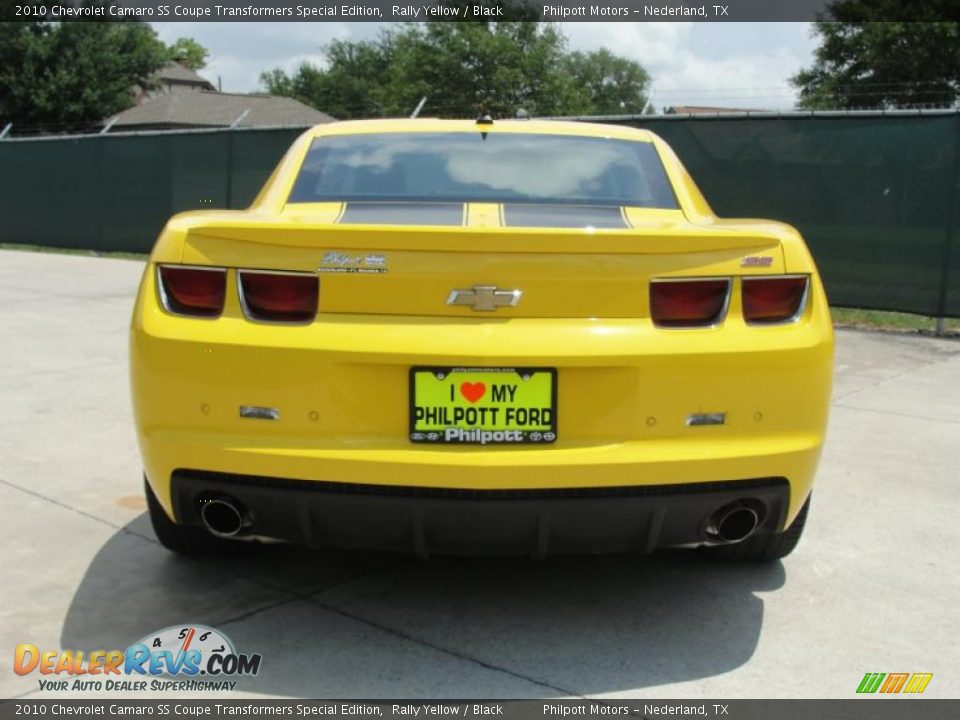 2010 Chevrolet Camaro SS Coupe Transformers Special Edition Rally Yellow / Black Photo #4