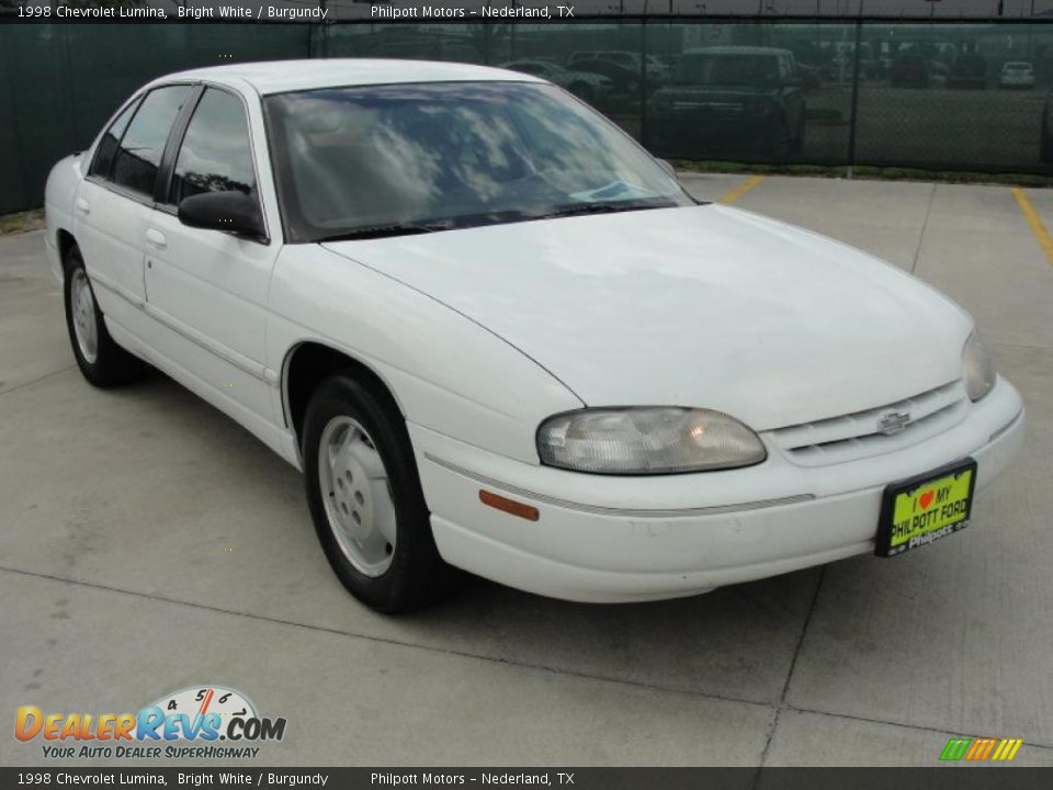 1998 Chevrolet Lumina Bright White / Burgundy Photo #1