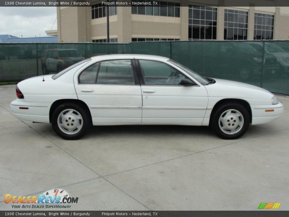 1998 Chevrolet Lumina Bright White / Burgundy Photo #2