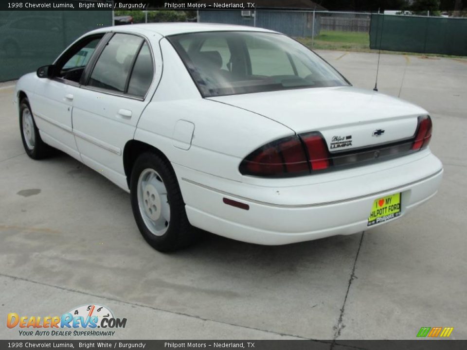 1998 Chevrolet Lumina Bright White / Burgundy Photo #5