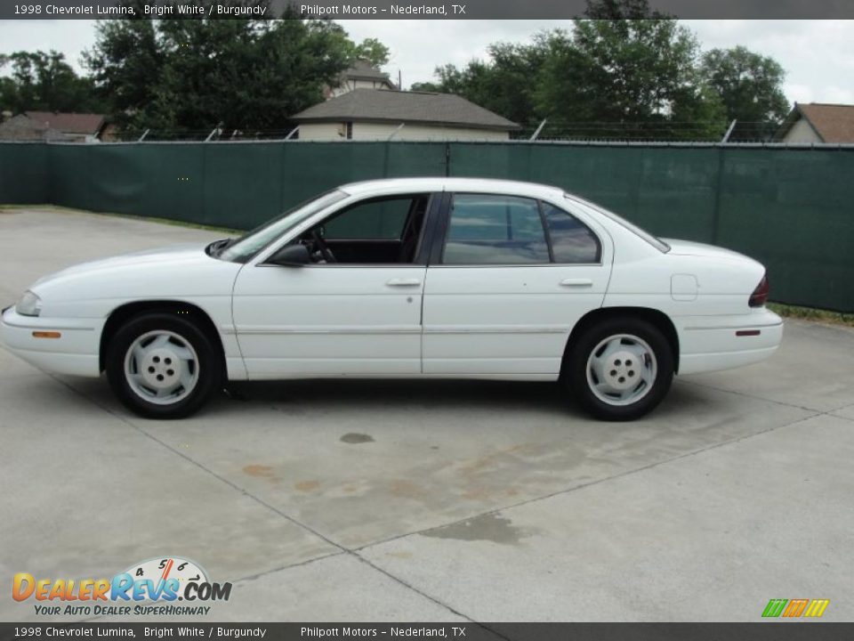 1998 Chevrolet Lumina Bright White / Burgundy Photo #6