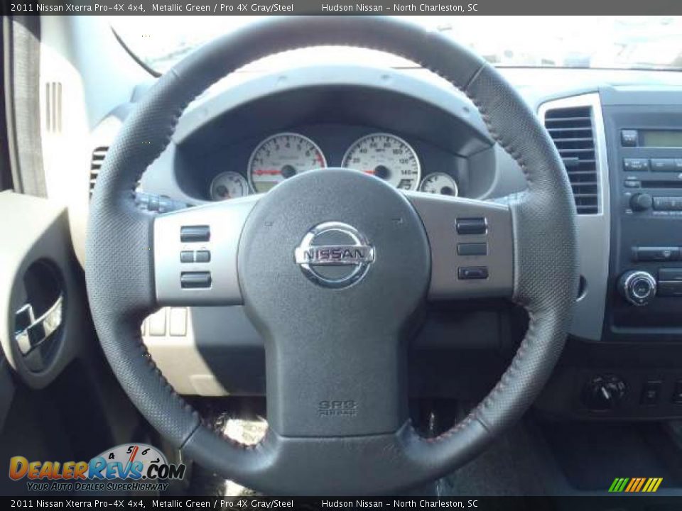 2011 Nissan Xterra Pro-4X 4x4 Metallic Green / Pro 4X Gray/Steel Photo #8