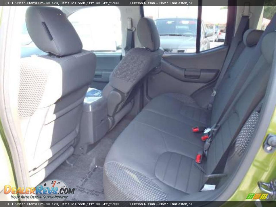 2011 Nissan Xterra Pro-4X 4x4 Metallic Green / Pro 4X Gray/Steel Photo #10