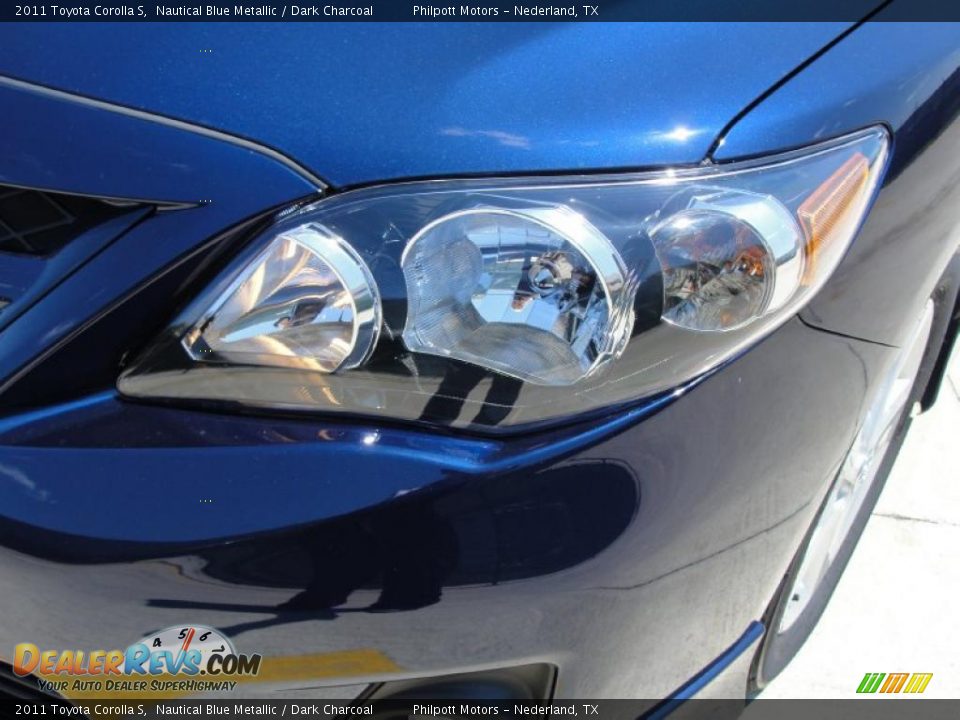 2011 Toyota Corolla S Nautical Blue Metallic / Dark Charcoal Photo #9