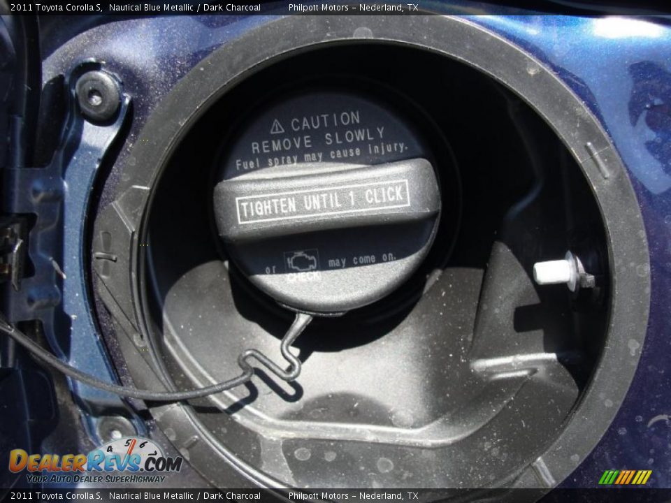 2011 Toyota Corolla S Nautical Blue Metallic / Dark Charcoal Photo #14