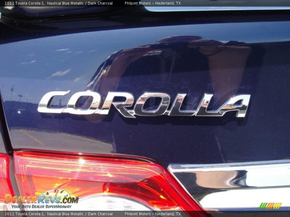 2011 Toyota Corolla S Nautical Blue Metallic / Dark Charcoal Photo #15