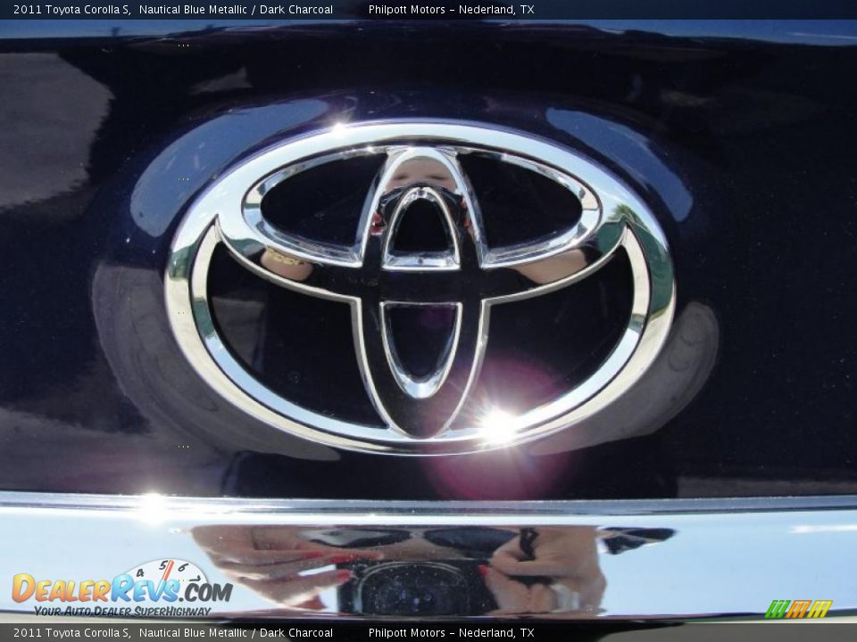 2011 Toyota Corolla S Nautical Blue Metallic / Dark Charcoal Photo #16