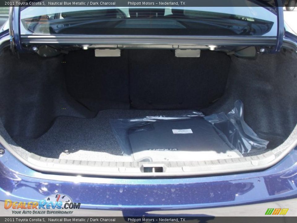 2011 Toyota Corolla S Nautical Blue Metallic / Dark Charcoal Photo #18