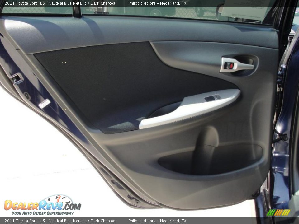 2011 Toyota Corolla S Nautical Blue Metallic / Dark Charcoal Photo #21