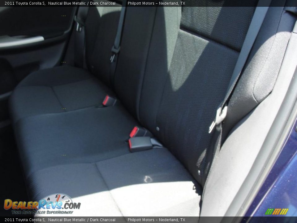 2011 Toyota Corolla S Nautical Blue Metallic / Dark Charcoal Photo #22