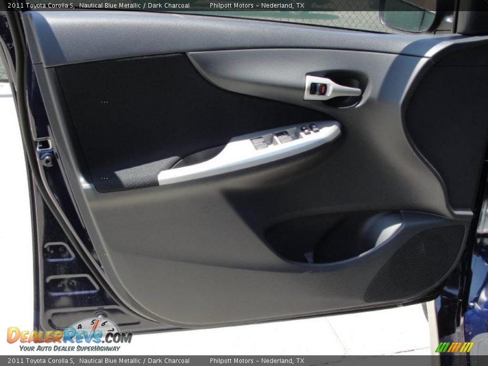 2011 Toyota Corolla S Nautical Blue Metallic / Dark Charcoal Photo #23
