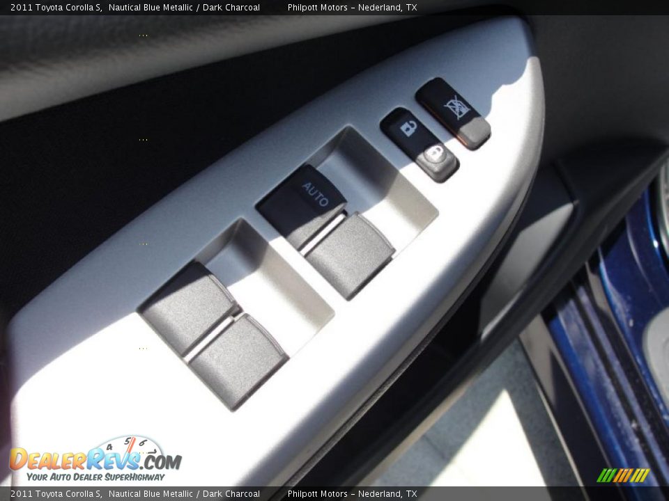 2011 Toyota Corolla S Nautical Blue Metallic / Dark Charcoal Photo #24
