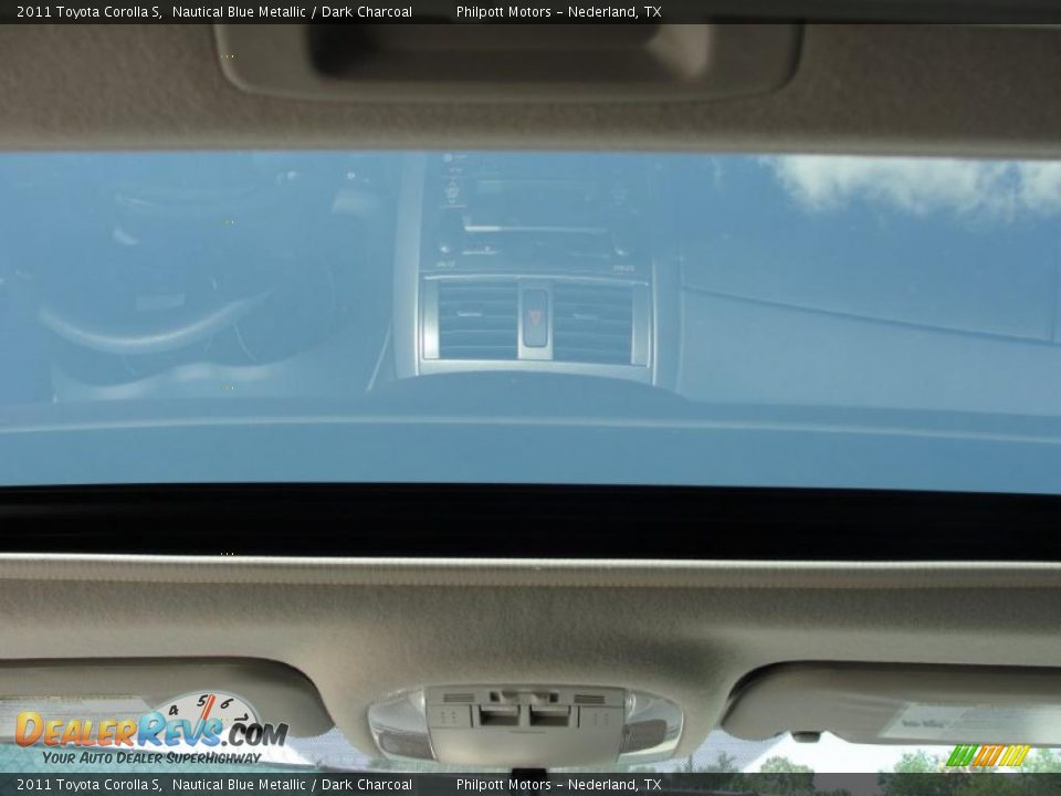 2011 Toyota Corolla S Nautical Blue Metallic / Dark Charcoal Photo #27