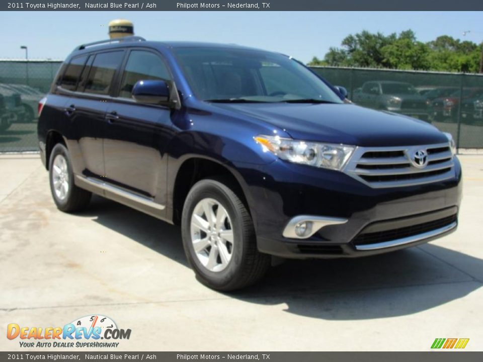 2011 Toyota Highlander Nautical Blue Pearl / Ash Photo #1